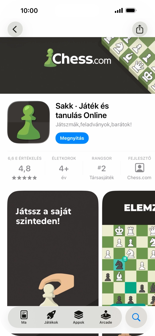 Húzd az ujjad felfelé a kijelző aljáról, hogy visszatérj a kezdőképernyőhöz.