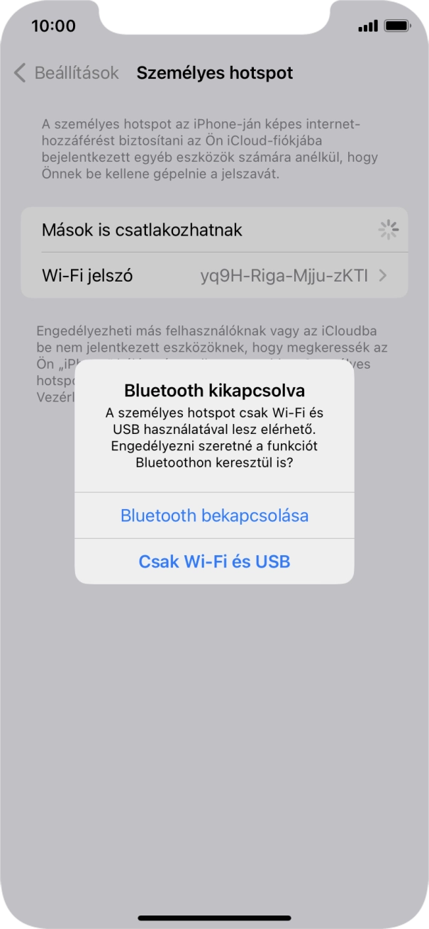 Amennyiben ki van kapcsolva a Wi-Fi, válaszd a Csak Wi-Fi és USB lehetőséget.