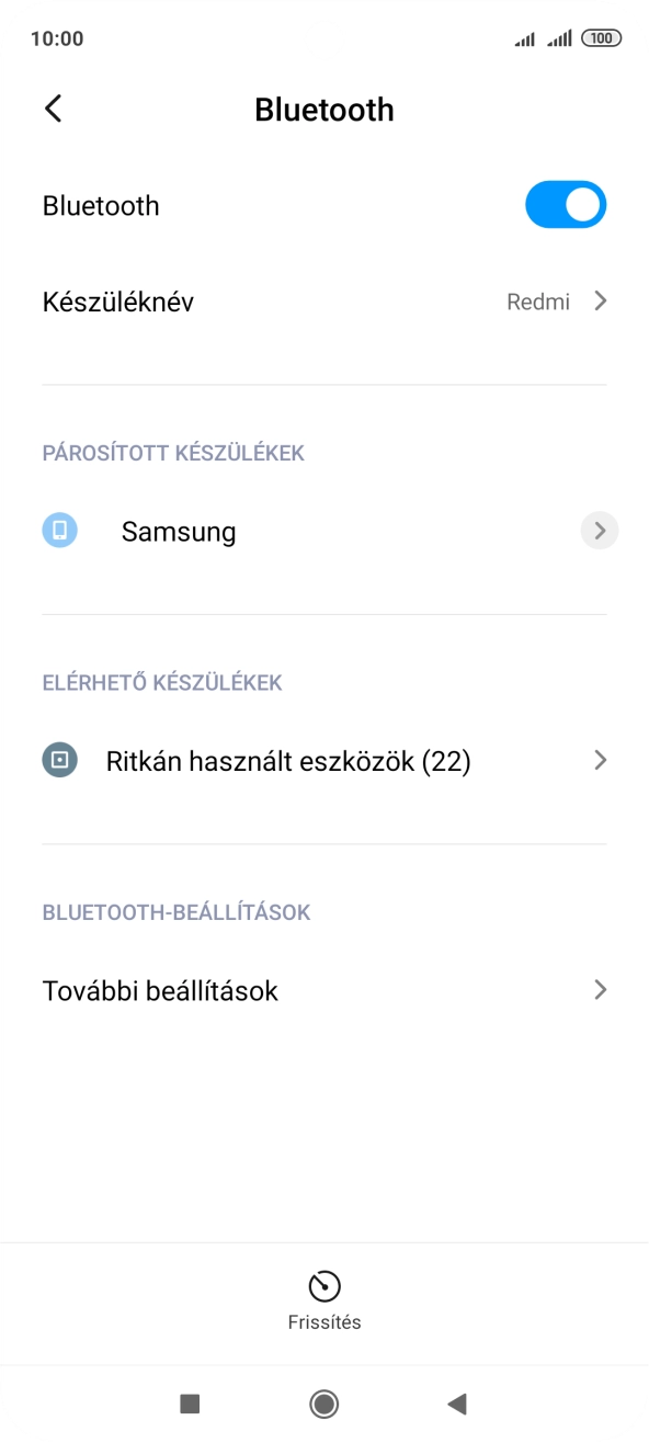 A befejezéshez, és ahhoz, hogy visszatérhess a főképernyőhöz, nyomd meg a főgombot.