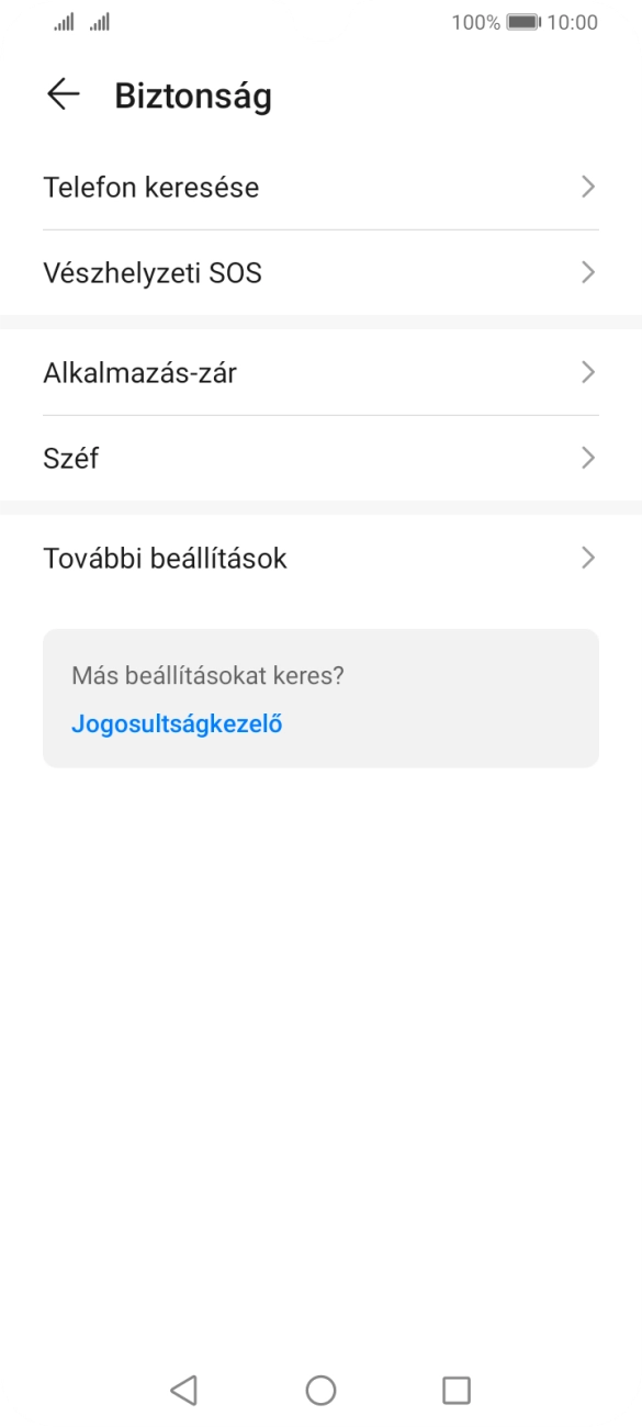 Válaszd a További beállítások lehetőséget.