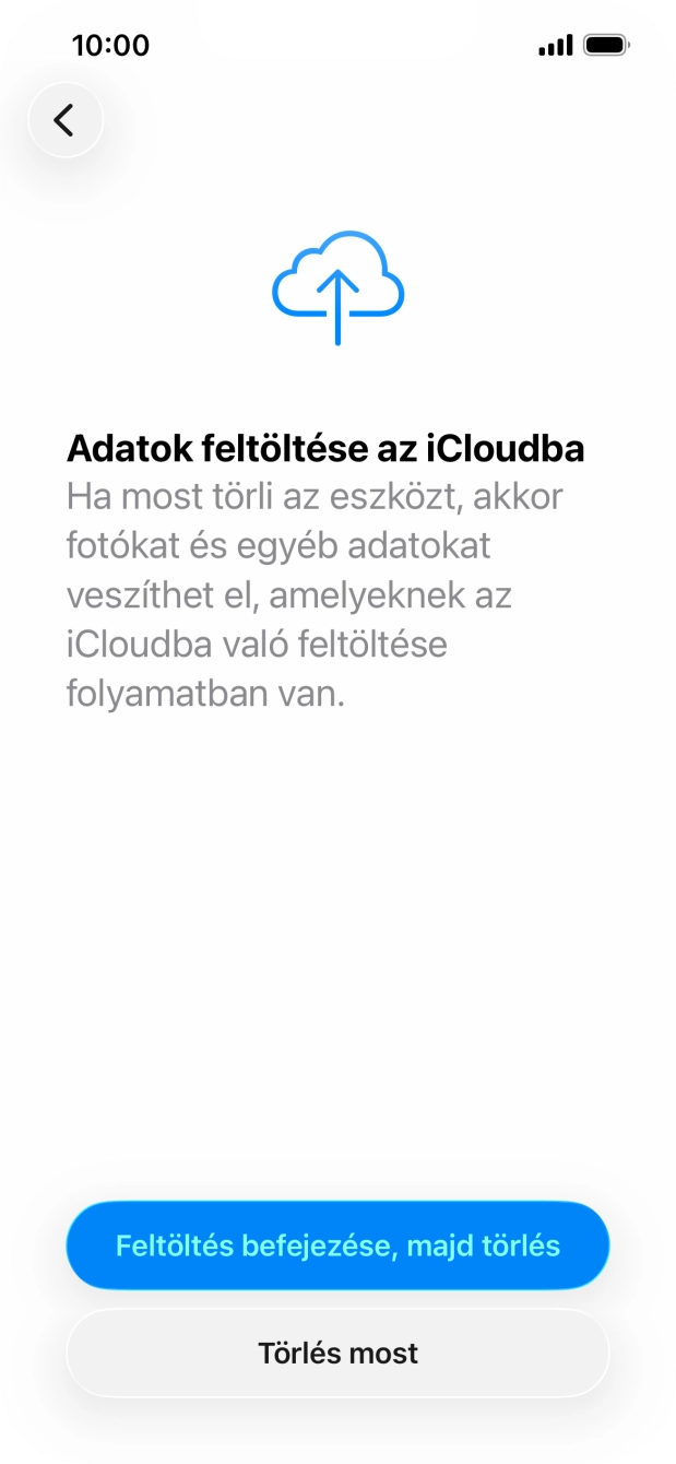 Válaszd a Törlés most lehetőséget.