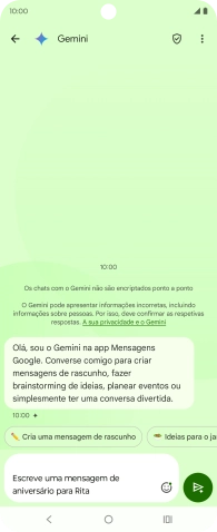 Escreva ou diga com as suas palavras qual o assunto que pretende usar.