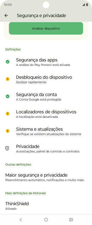 Prima Maior segurança e privacidade.