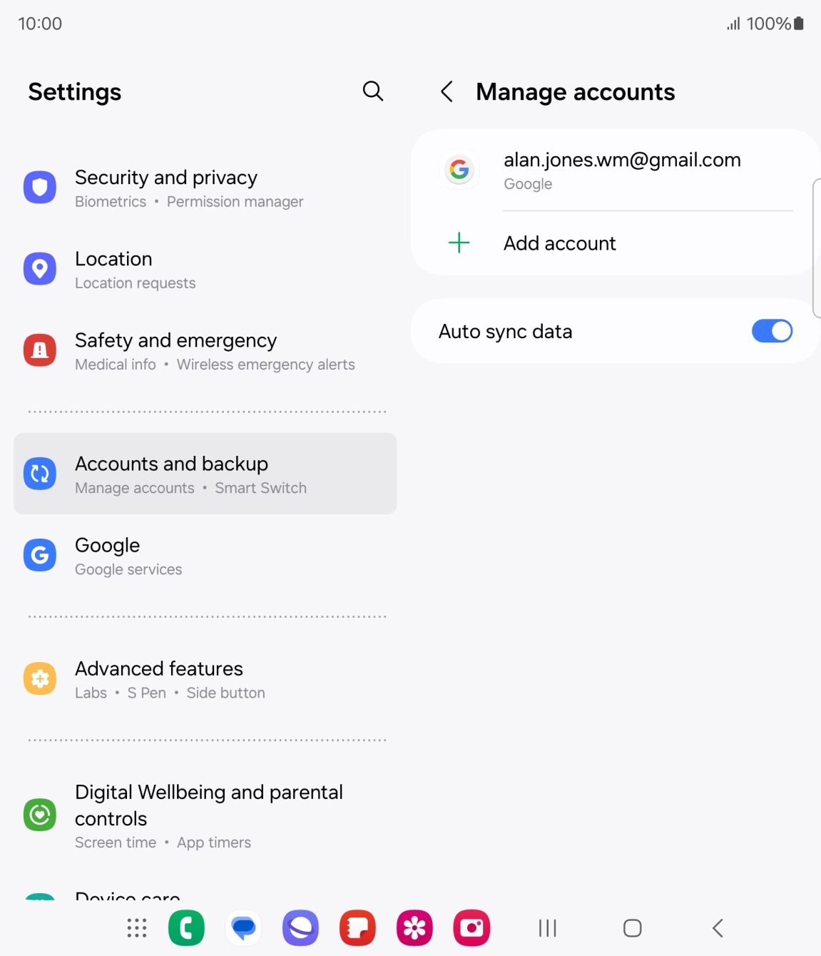 Press the Home key to return to the home screen.