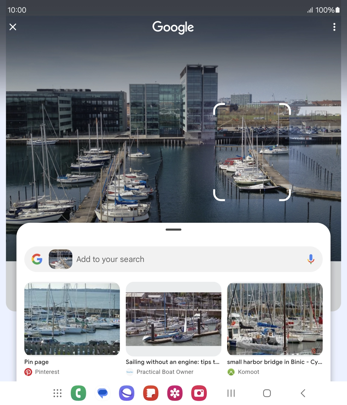 Follow the instructions on the screen to use the search results.
