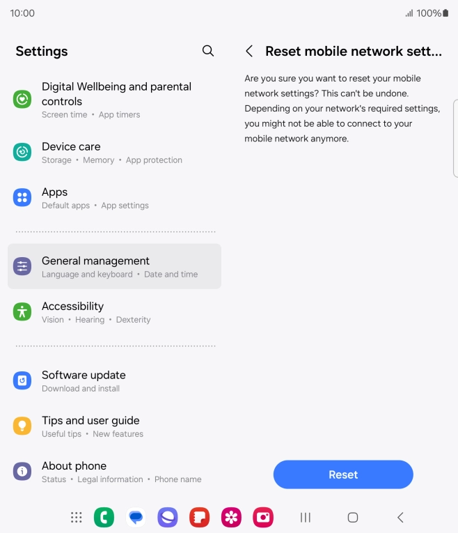 Press Reset. Press Reset.