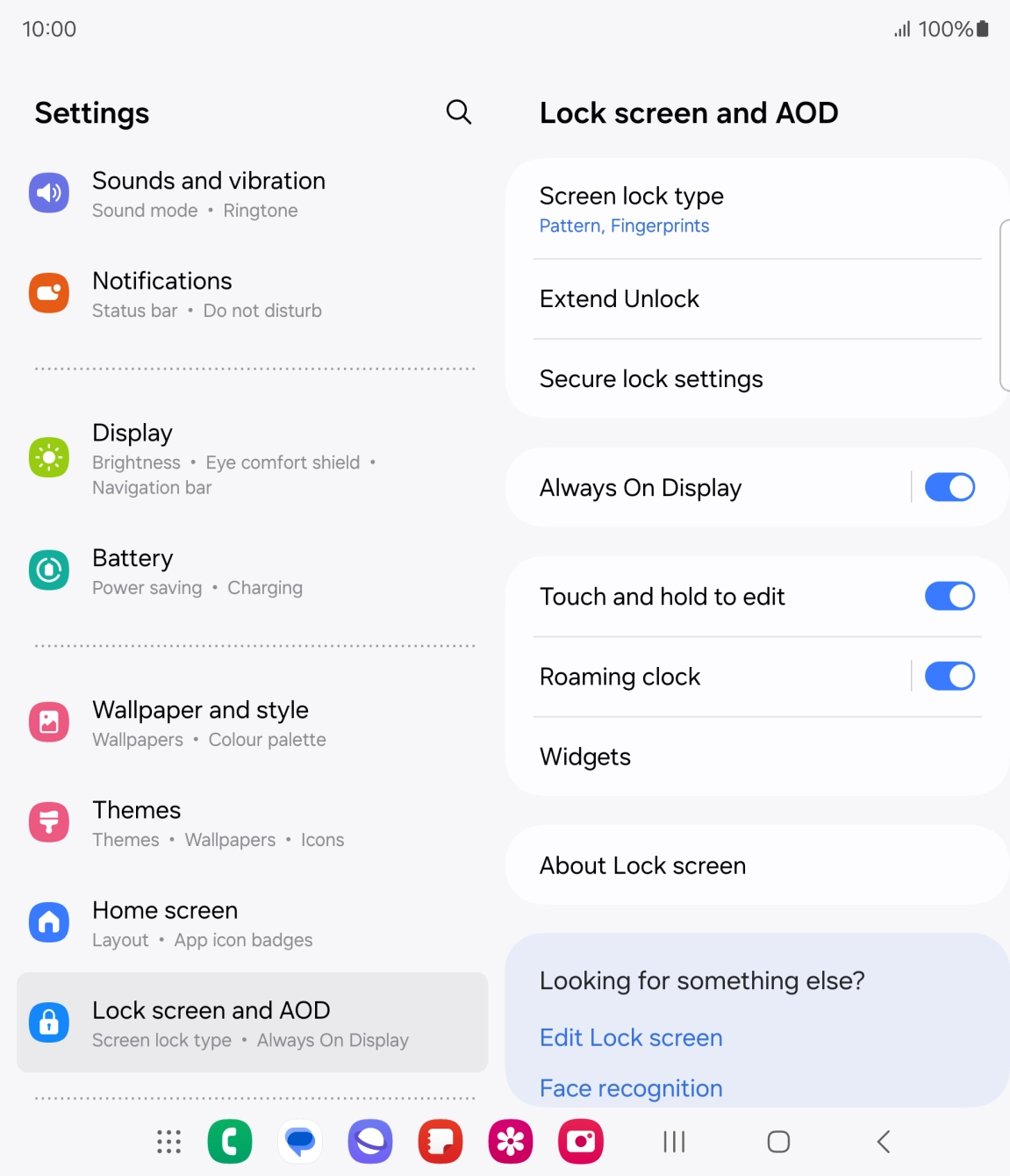 Press Screen lock type and key in the additional phone lock code you created earlier.