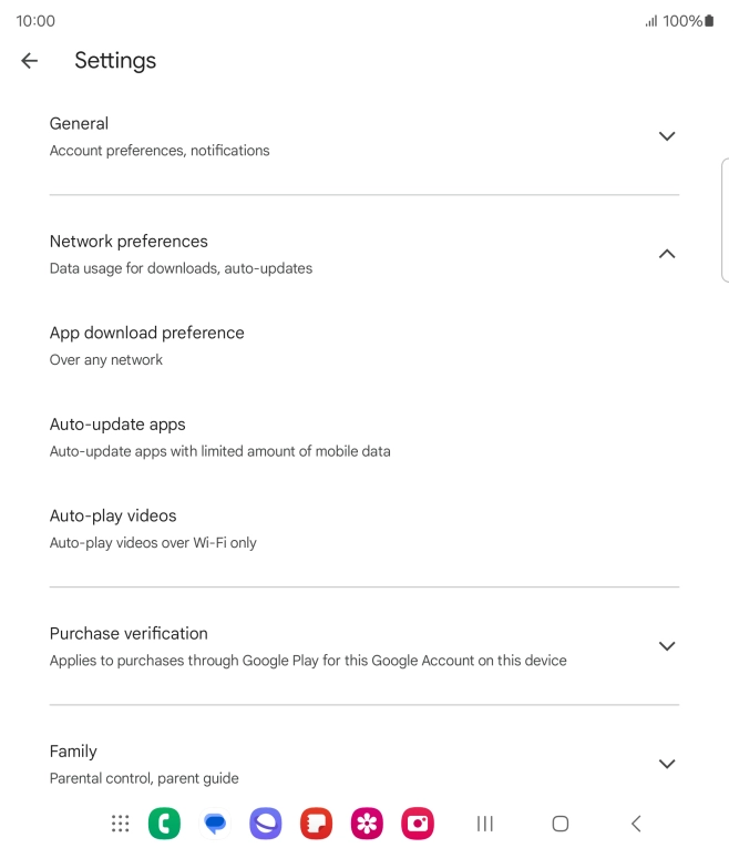 Press Auto-update apps. Press Auto-update apps.