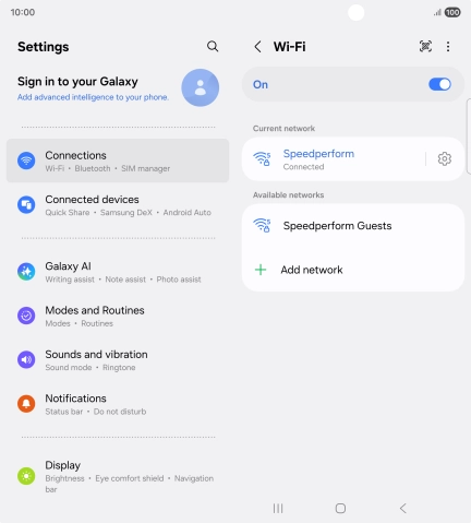 Press the Home key to return to the home screen.