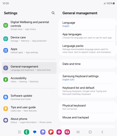 Press Date and time.