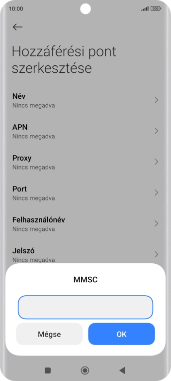 Írd be azt, hogy http://mms.vodafone.hu/servlets/mms, és válaszd az OK lehetőséget.