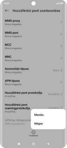 Válaszd a Mentés lehetőséget.