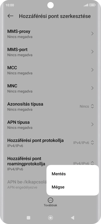 Válaszd a Mentés lehetőséget.