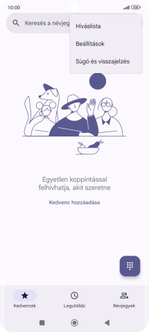 Válaszd a Beállítások lehetőséget.