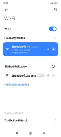 A befejezéshez, és ahhoz, hogy visszatérhess a főképernyőhöz, nyomd meg a főgombot.