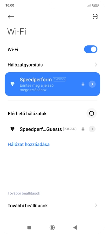 A befejezéshez, és ahhoz, hogy visszatérhess a főképernyőhöz, nyomd meg a főgombot.