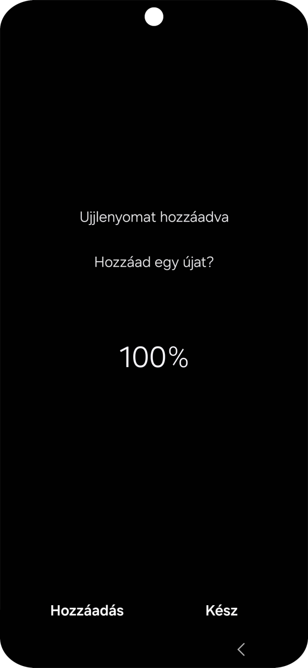 Válaszd a Kész lehetőséget.