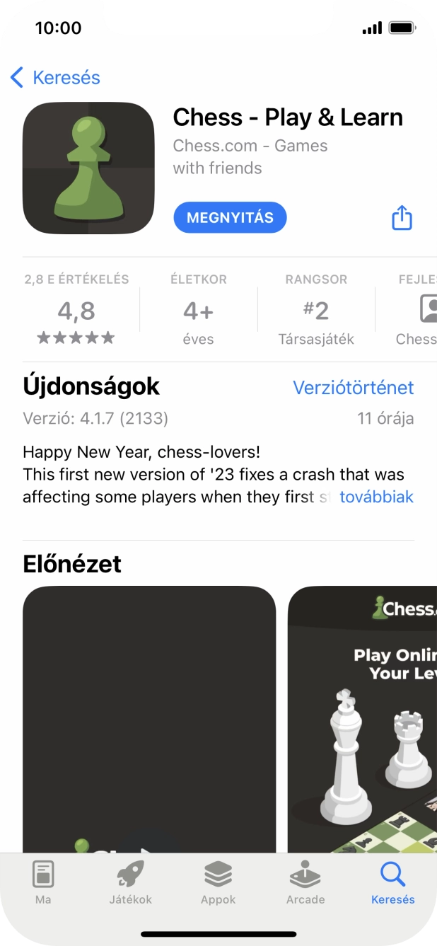 Húzd az ujjad felfelé a kijelző aljáról, hogy visszatérj a kezdőképernyőhöz.