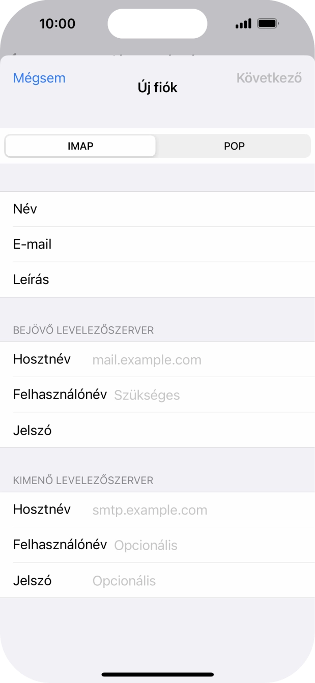Válaszd a POP lehetőséget.