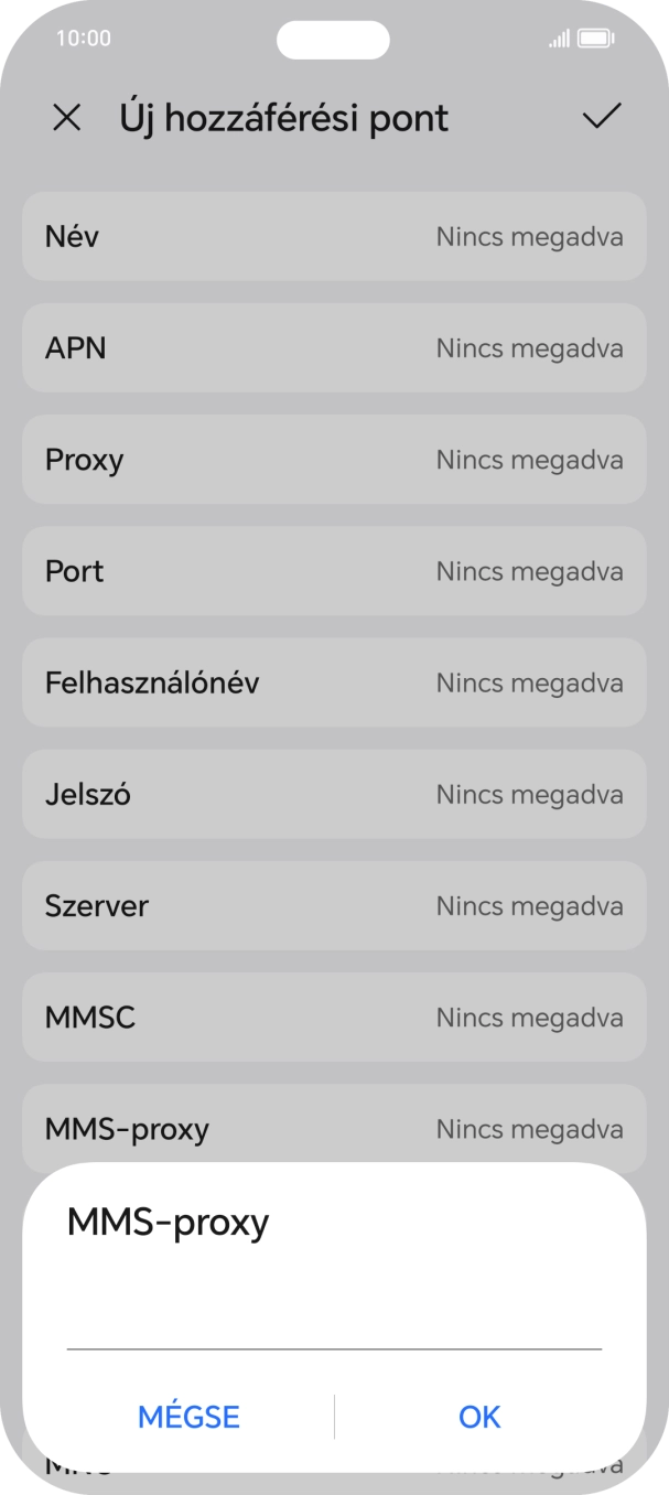 Írd be azt, hogy 80.244.097.002, és válaszd az OK lehetőséget.