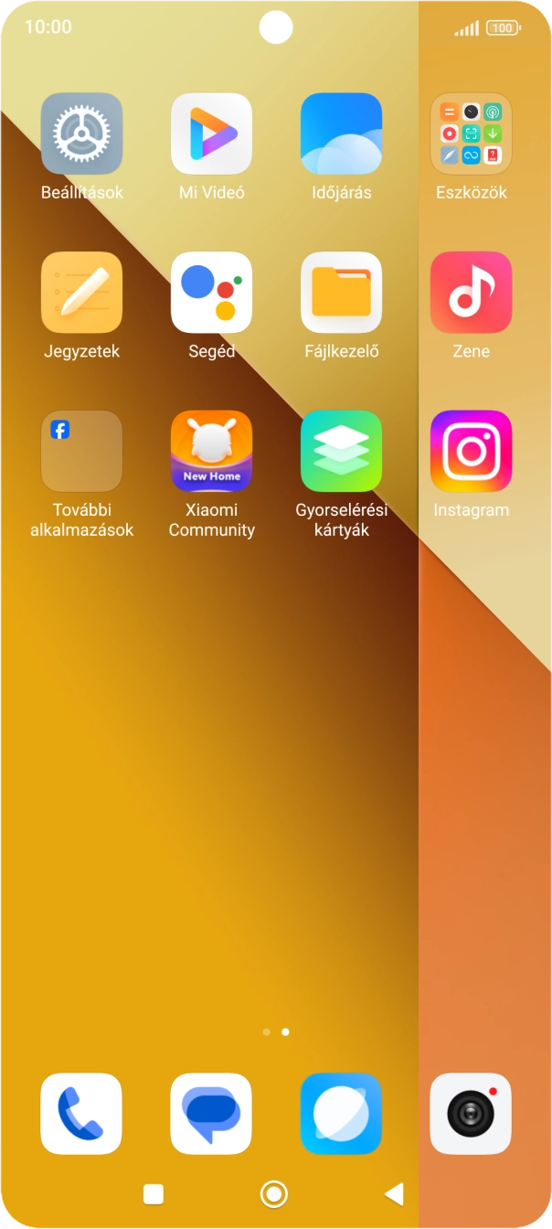 Válaszd a Beállítások lehetőséget.