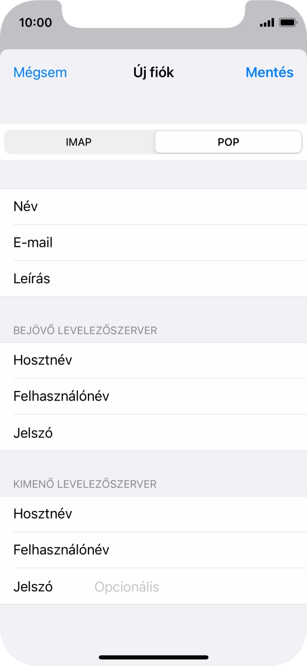 Kattints a Jelszó mezőre, és írd be az e-mail-fiókodhoz tartozó jelszót.