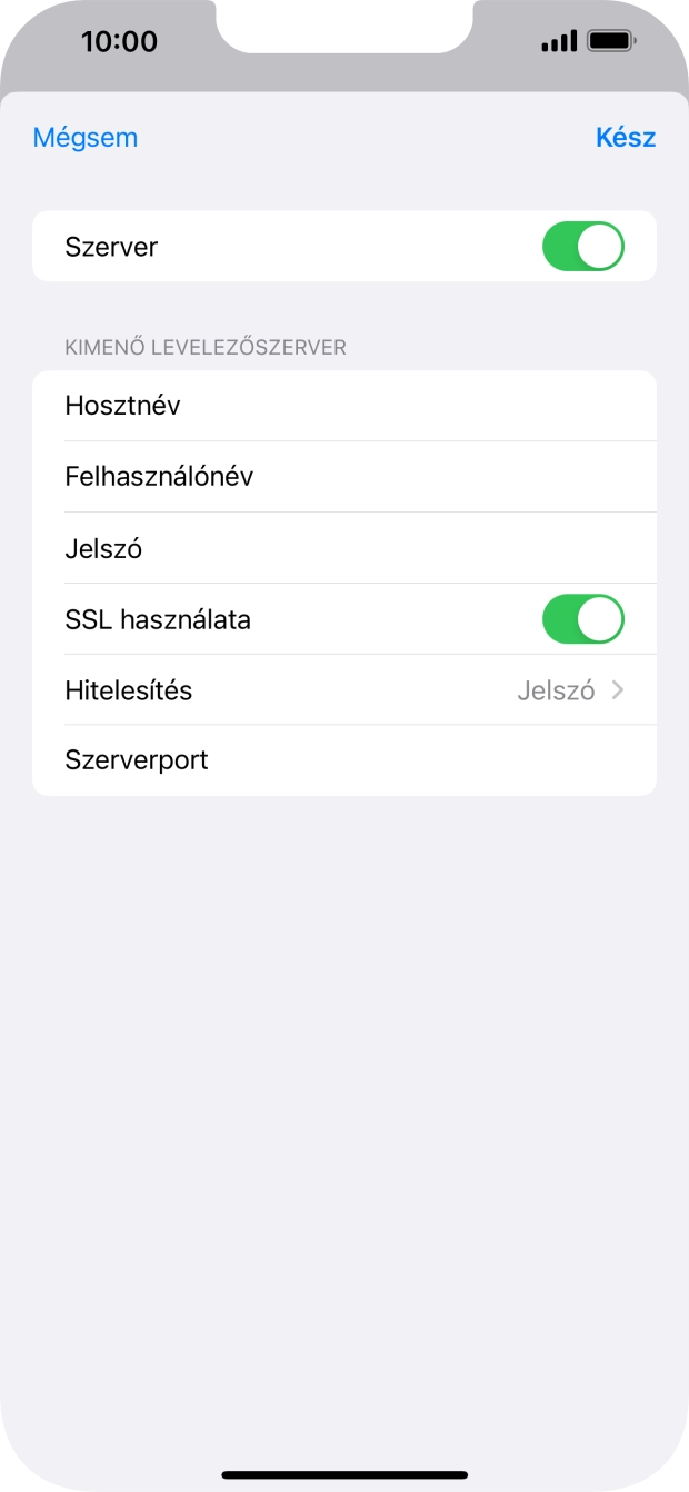 Válaszd a Hitelesítés lehetőséget.