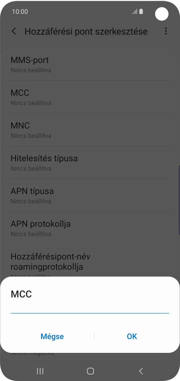 Írd be azt, hogy 216, és válaszd az OK lehetőséget.