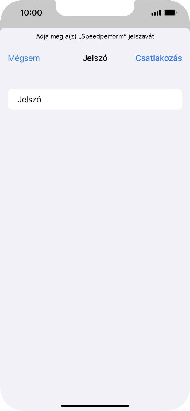 Válaszd a Csatlakozás lehetőséget.