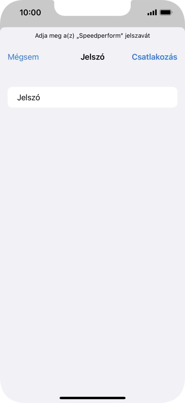 Válaszd a Csatlakozás lehetőséget.