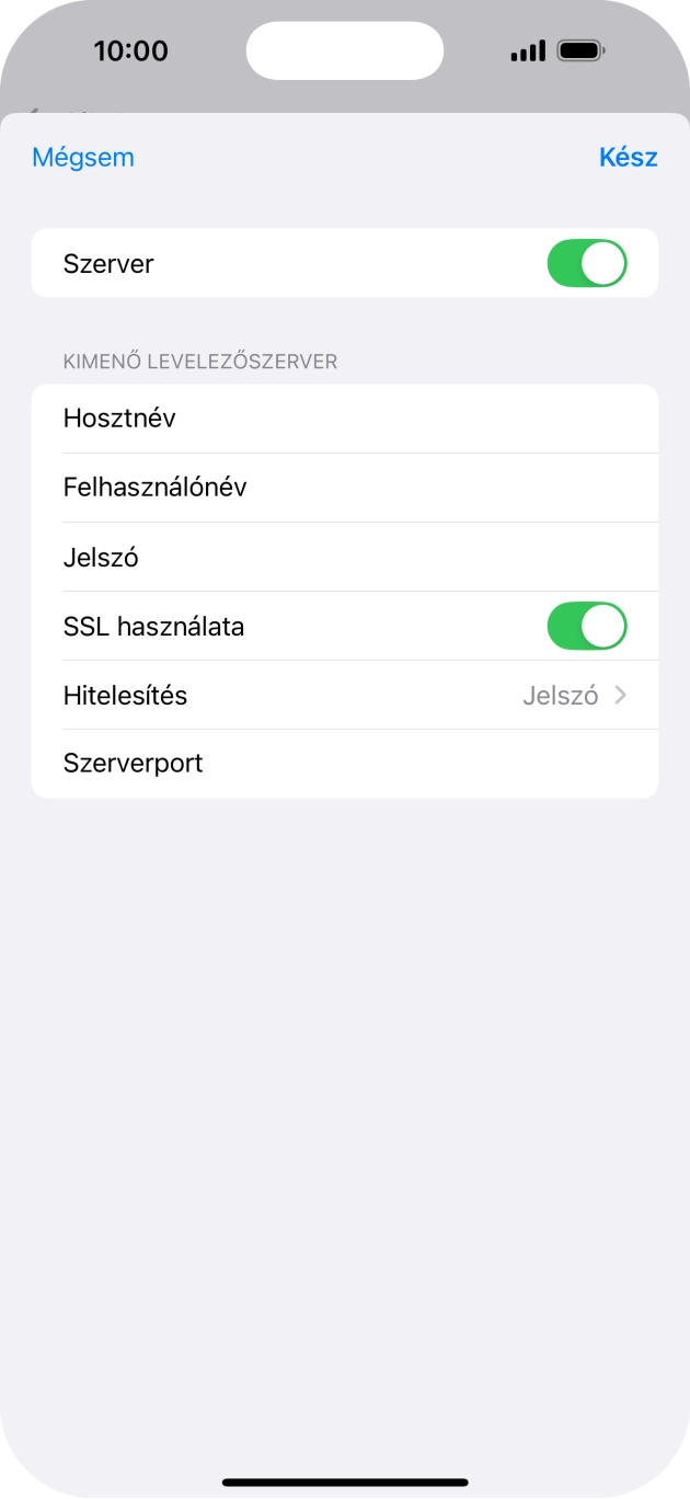 Válaszd a Hitelesítés lehetőséget.