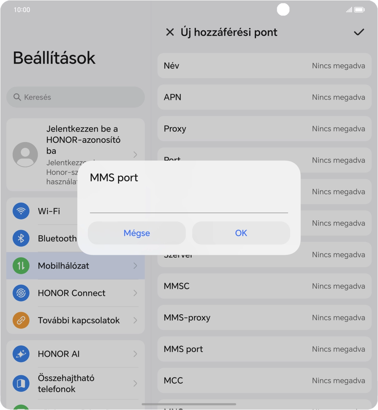 Írd be azt, hogy 8080, és válaszd az OK lehetőséget.