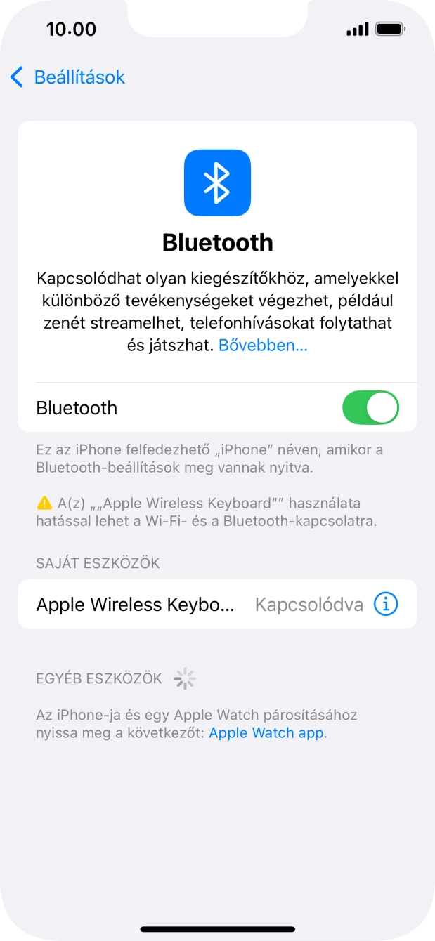 Húzd az ujjad felfelé a kijelző aljáról, hogy visszatérj a kezdőképernyőhöz.