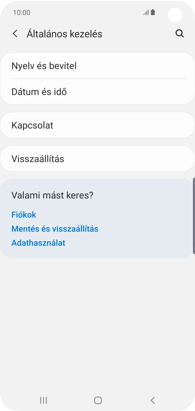 Válaszd a Visszaállítás lehetőséget. Válaszd a Visszaállítás lehetőséget.