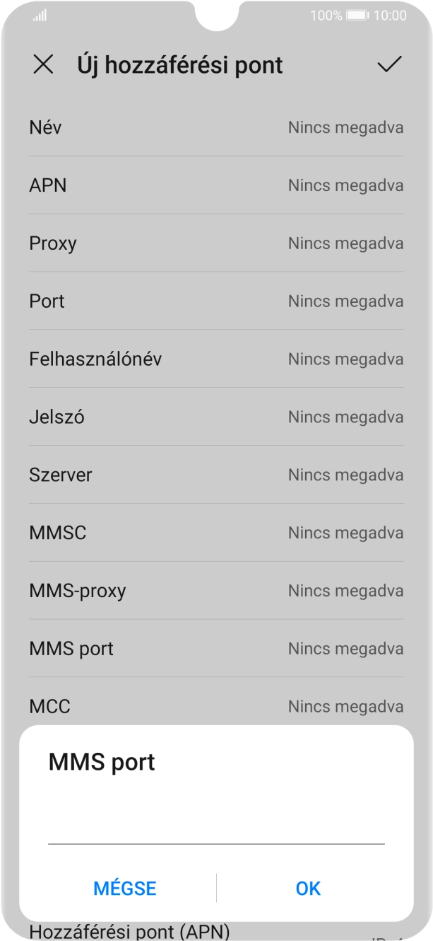 Írd be azt, hogy 8080, és válaszd az OK lehetőséget.
