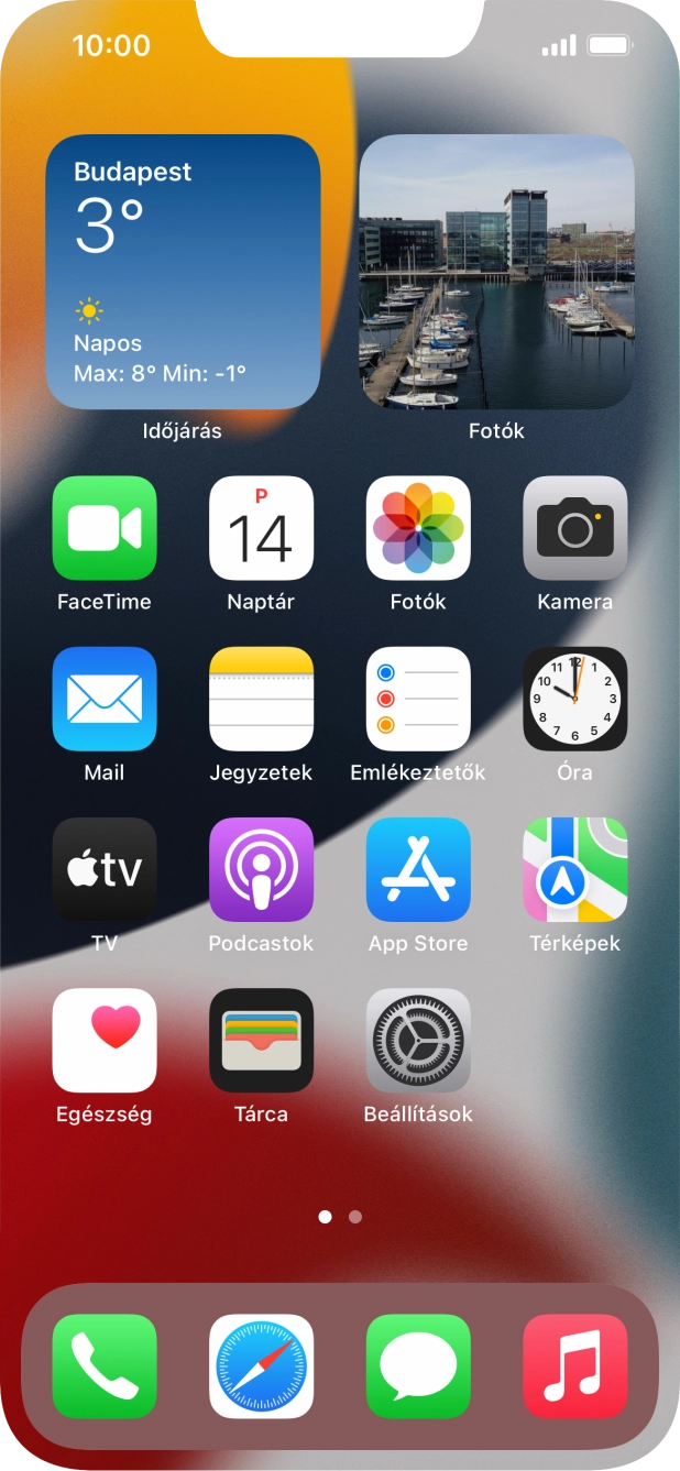 Válaszd a Beállítások lehetőséget. Válaszd a Beállítások lehetőséget.