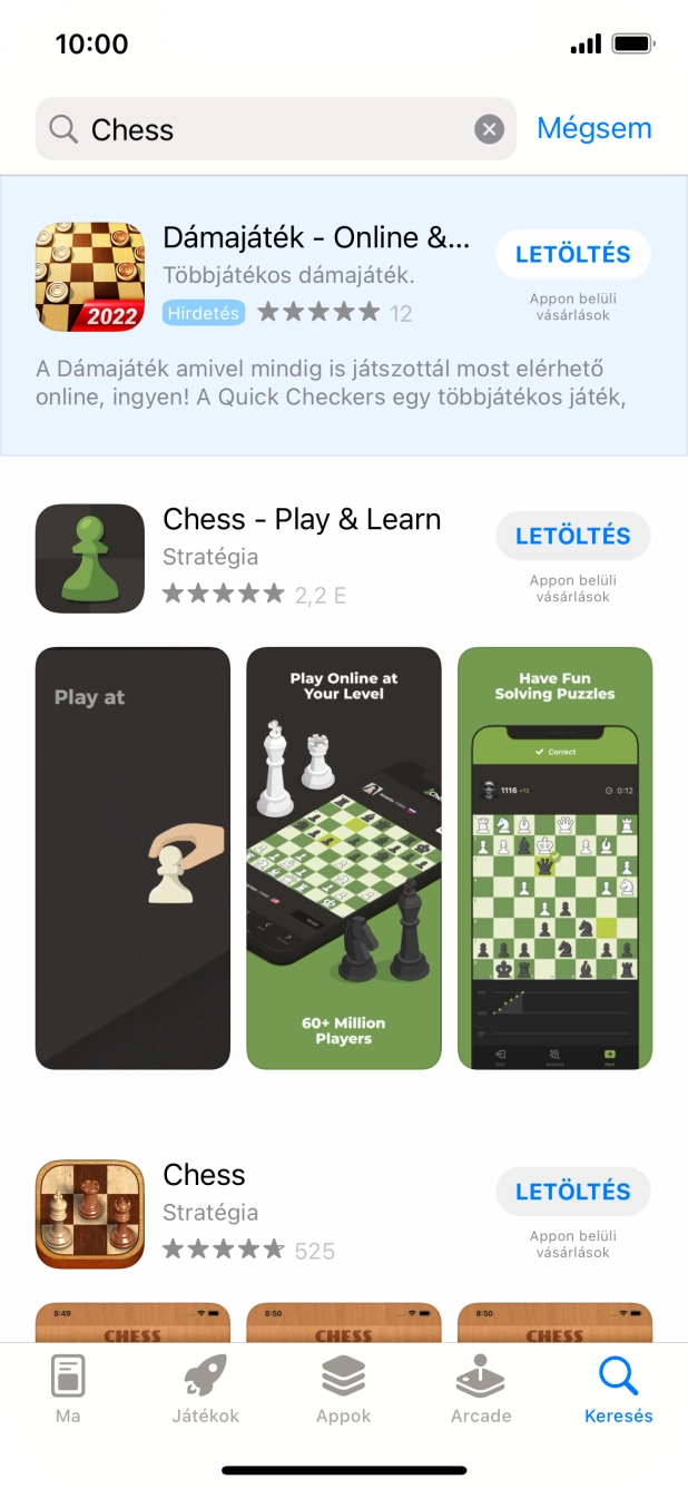 Kattints a kívánt alkalmazásra. Kattints a kívánt alkalmazásra.