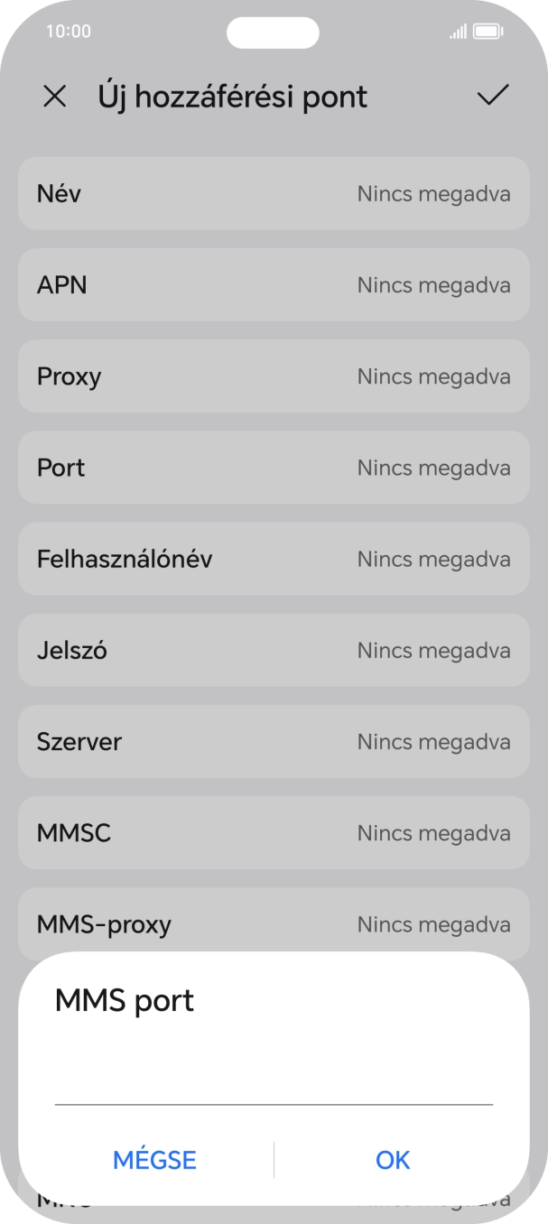 Írd be azt, hogy 8080, és válaszd az OK lehetőséget.