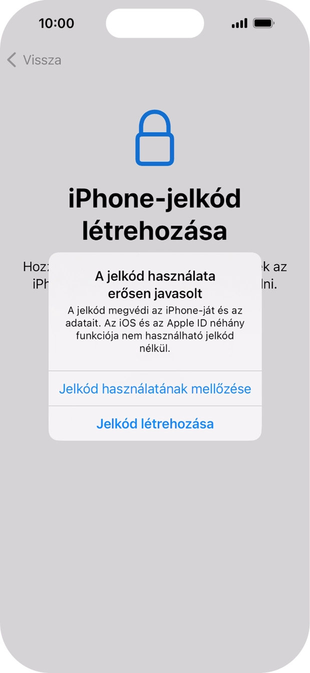 Ha kikapcsolod a funkciót, válaszd a Jelkód használatának mellőzése lehetőséget. Ha kikapcsolod a funkciót, válaszd a Jelkód használatának mellőzése lehetőséget.