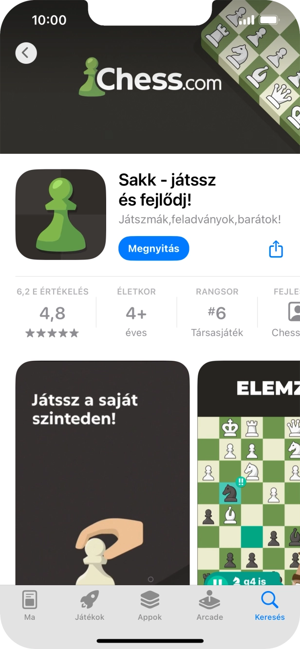 Húzd az ujjad felfelé a kijelző aljáról, hogy visszatérj a kezdőképernyőhöz.