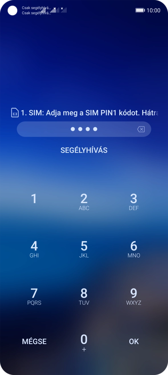 Amennyiben a telefon kéri, írd be a PIN-kódodat, és válaszd az OK lehetőséget.