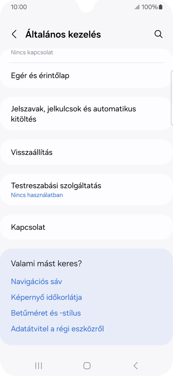 Válaszd a Visszaállítás lehetőséget.
