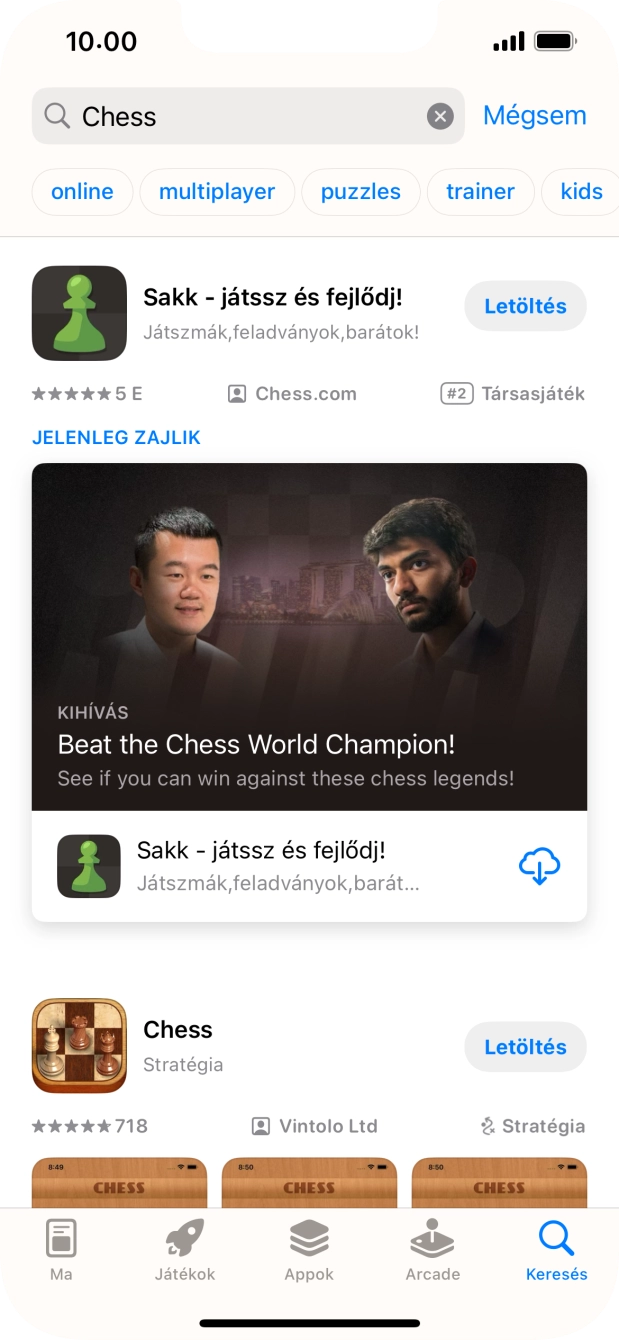 Kattints a kívánt alkalmazásra.