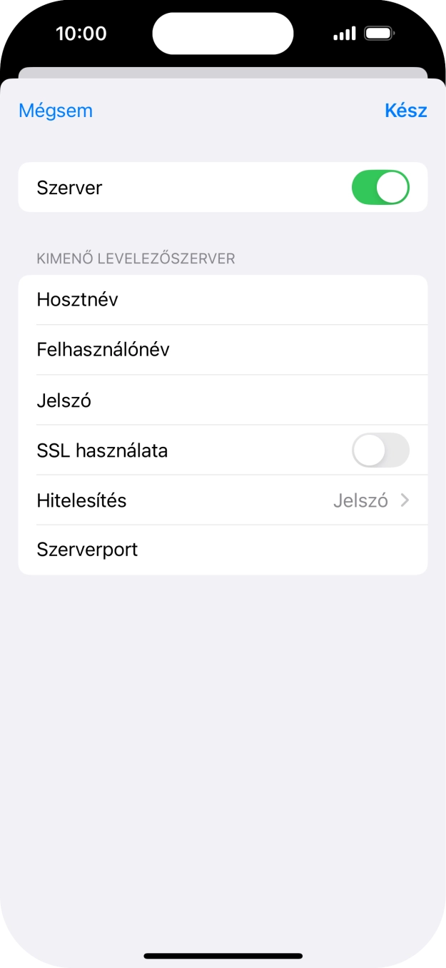 Kattints az „SSL használata” melletti csúszkára a funkció bekapcsolásához.
