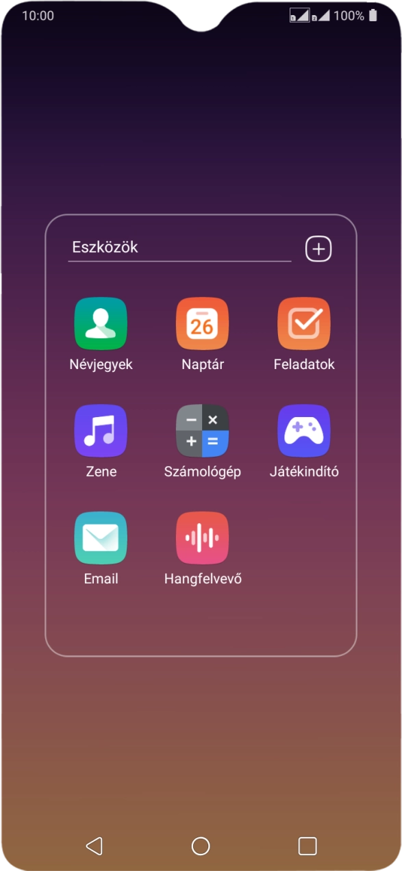 Válaszd a Névjegyek lehetőséget.