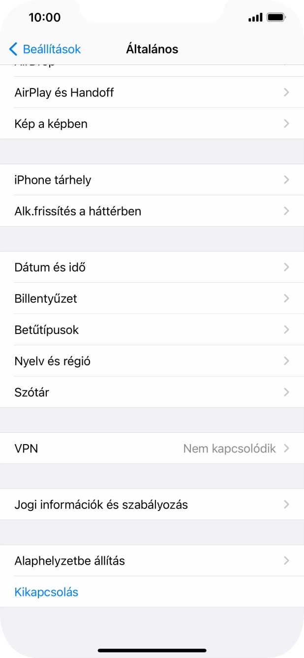 Válaszd az Alaphelyzetbe állítás lehetőséget.