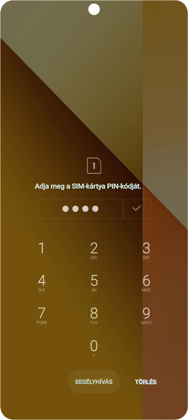 Amennyiben a telefon kéri, írd be a PIN-kódodat, és kattints a jóváhagyás ikonra.