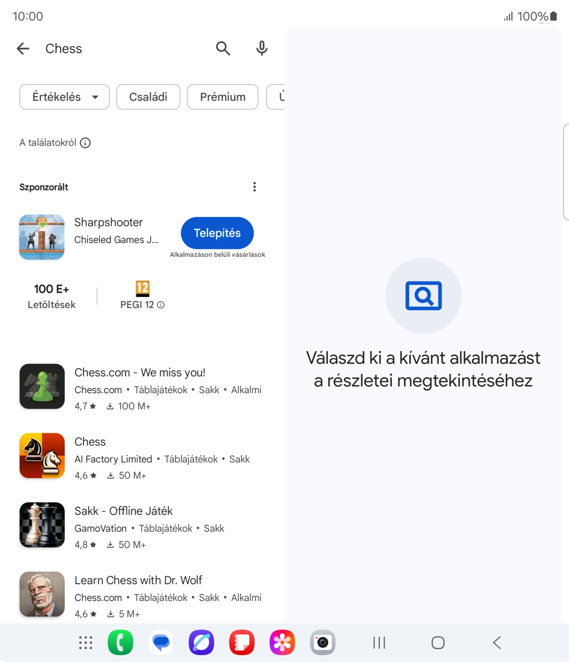 Kattints a kívánt alkalmazásra.