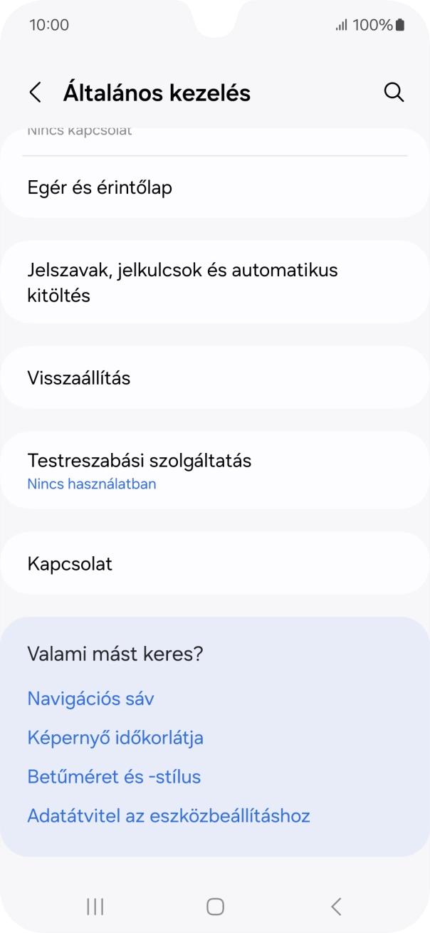 Válaszd a Visszaállítás lehetőséget.