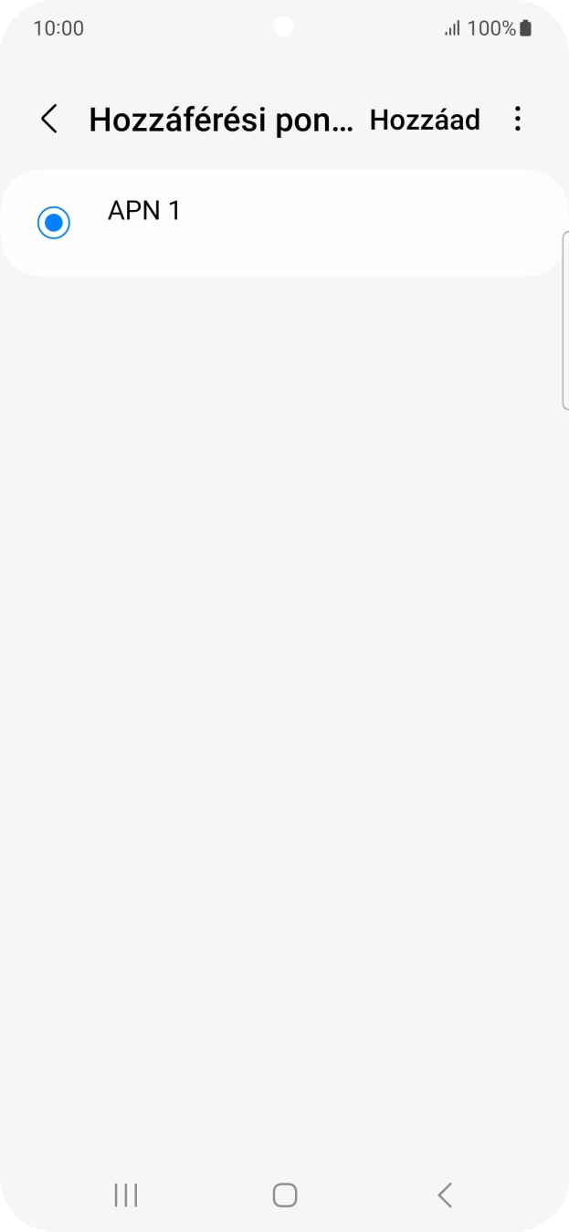 Válaszd a Hozzáad lehetőséget.
